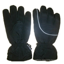 NMSAFETY black water-proof cloth motobike winter gloves